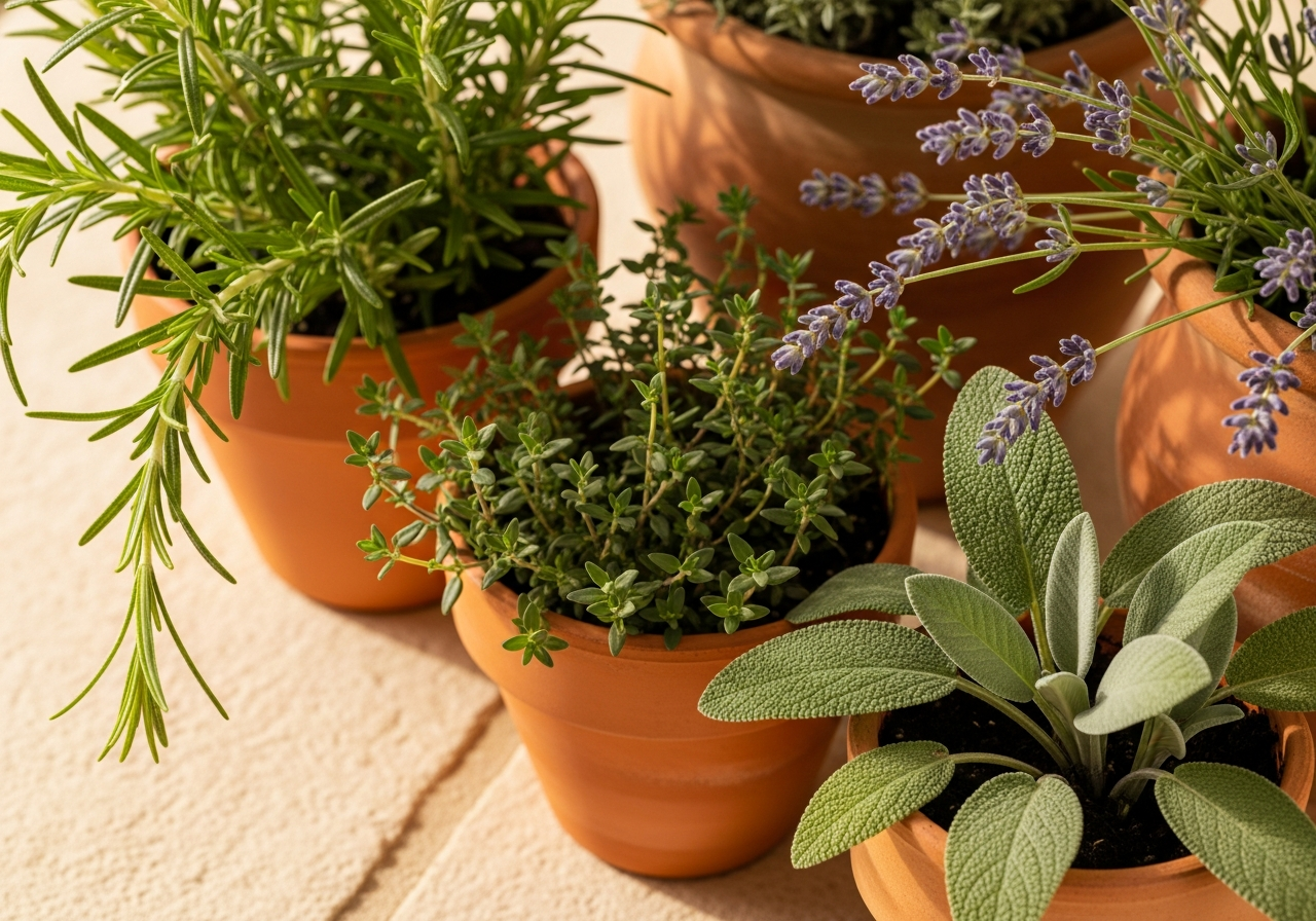 Verse kruiden en dennen